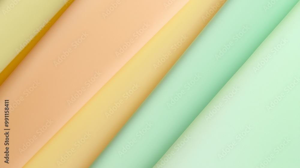 Poster Elegant paper sheets arranged in a modern diagonal pattern, creating a stylish background for creative projects