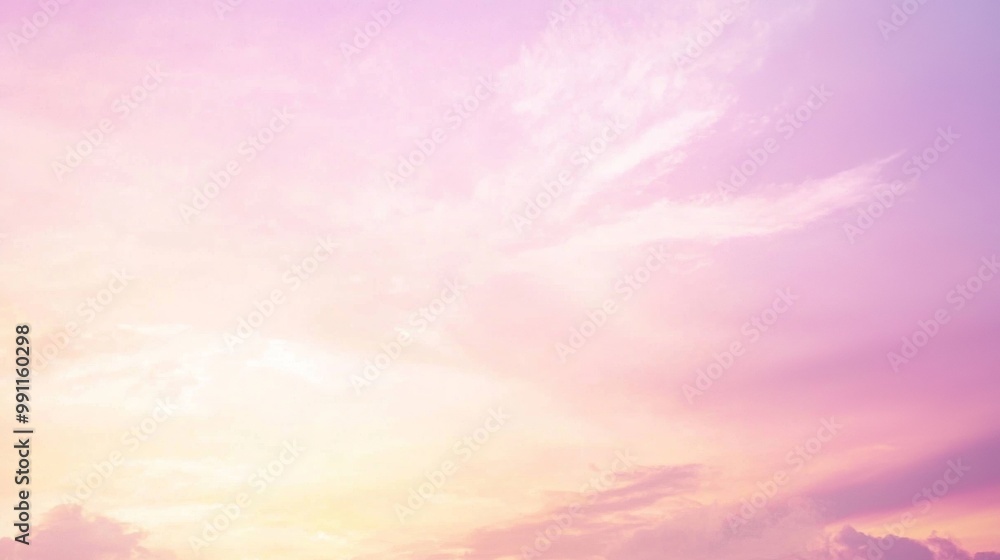 Poster colorful clouds blend in the sky. creating a soft focus effect. perfect for a romantic background. p