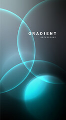 Abstract gradient background with glowing circles	
