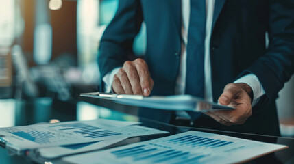 A commercial banker presenting tailored solutions for business clients, focusing on growth, financing, and cash flow management.