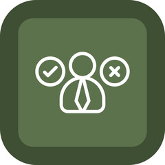 Decision Making Vector Icon Design
