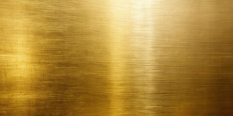 Fototapeta premium Brushed gold metal wall with scratched abstract texture, perfect for backgrounds and design projects