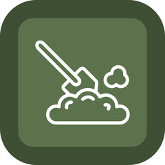 Digger Vector Icon Design