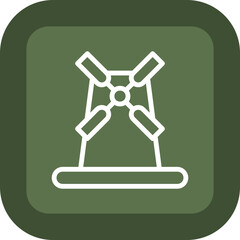 Windmill Vector Icon Design