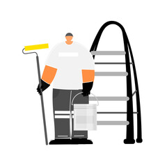 Painting  occupational cartoon  