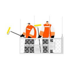 Painting  occupational cartoon  