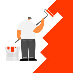 Painting  occupational cartoon  