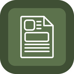 Newspaper Vector Icon Design