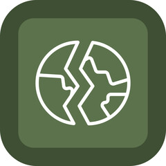 Destroyed Vector Icon Design