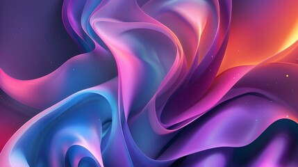 Obraz premium Abstract background with smooth colorful shapes