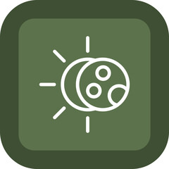 Eclipse Vector Icon Design