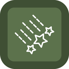 Shooting Stars Vector Icon Design