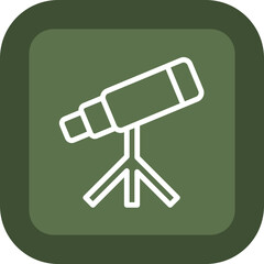 Telescope Vector Icon Design