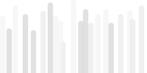 White background with white stripes lines. White transparent material shapes in random geometric pattern.