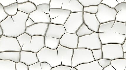 The artwork features a striking white impasto surface, with visible cracks that reveal the layers beneath, highlighting its abstract qualities and texture SEAMLESS PATTERN