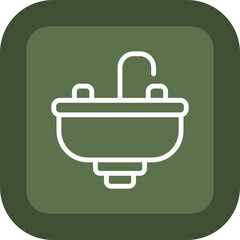 Sink Vector Icon Design