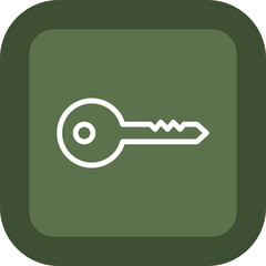 Door Key Vector Icon Design