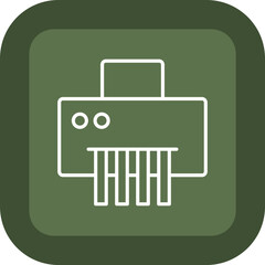 Paper Shredder Vector Icon Design