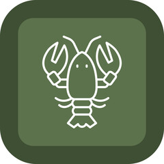 Lobster Vector Icon Design