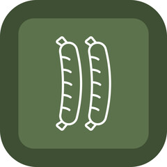 Sausages Vector Icon Design