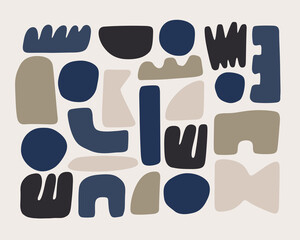 Abstract shape element set icon