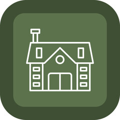 Bungalow Vector Icon Design