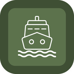Fototapeta premium Ferry Terminal Vector Icon Design