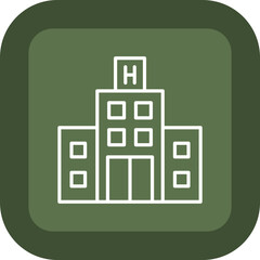 Hospital Vector Icon Design