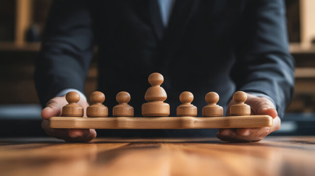 A negotiator skillfully navigating a multi-party negotiation, balancing the interests of all parties involved