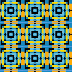 Vector seamless texture in the style of Sicilian ceramics