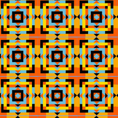 Vector seamless texture in the style of Sicilian ceramics