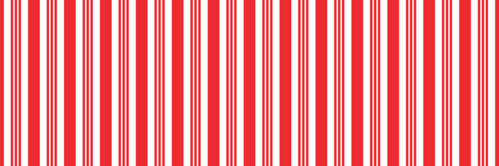 Seamless Christmas candy red stripes pattern. Striped candy cane background. Christmas gift pattern. Winter holiday stripes background. Christmas gift wrap print.