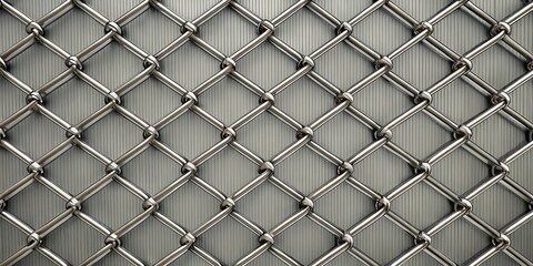 Industrial diamond mesh steel chain link fence texture seamless for modern designs