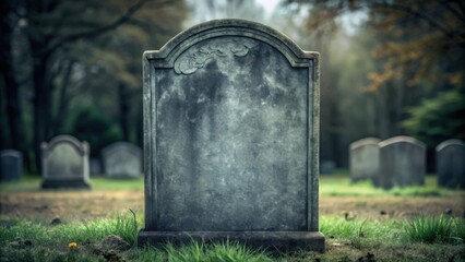 Ancient gray gravestone texture background for Halloween and spooky themes