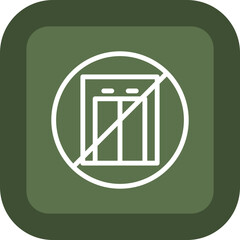 No Elevator Icon Design