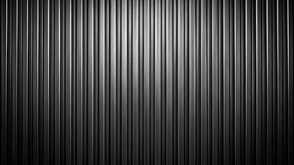 Obraz premium Black corrugated metal wall texture background for industrial, grunge or urban themes