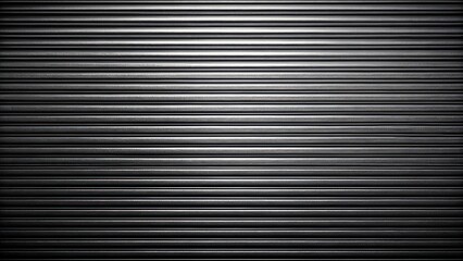 Black corrugated metal background with seamless texture, ideal for industrial or urban themed designs