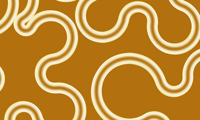 Abstract white wave lines pattern on brown background. Minimal style wallpaper. retro style.