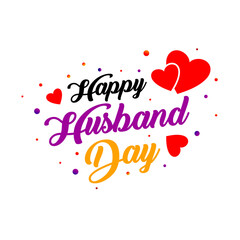 Happy Husband Day On Transparent Background