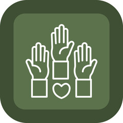 Volunteering Vector Icon Design