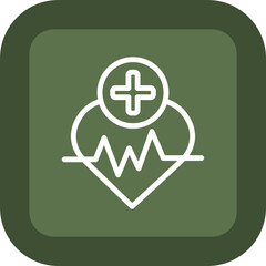 Heart Beat Vector Icon Design