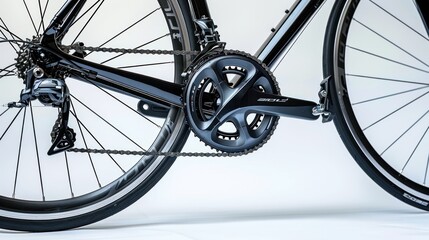 Black Road Bike Close Up