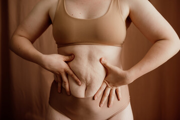 Women in beige underwear