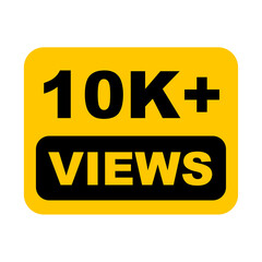 10K views on transparent background