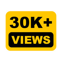 30K views on transparent background
