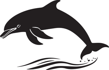 Fototapeta premium dolphin jumping out of water