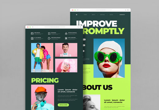 Media And Creative Agency Landing Page Website