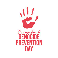Genocide Prevention Day vector design template good for celebration usage. Genocide Prevention Day design. flat design. eps 10.