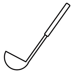 お玉と呼ばれる調理道具のイラスト