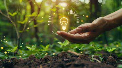 A digital platform tracking sustainable wealth management, showing the impact of investments in renewable energy and socially responsible companies.
